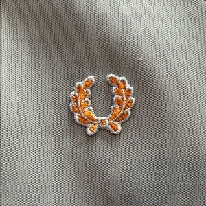 Fred Perry Gray and Gold track jacket